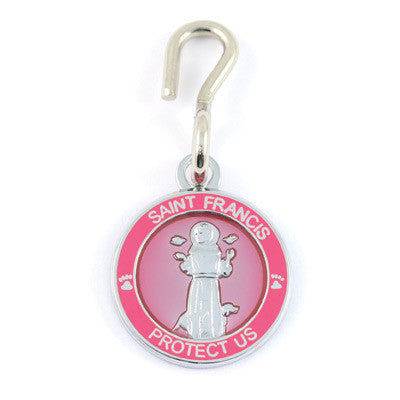 St. Francis Pet Medals (Fuchsia-Fuchsia)