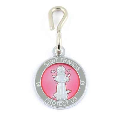 St. Francis Pet Medals (Fuchsia-Slate)