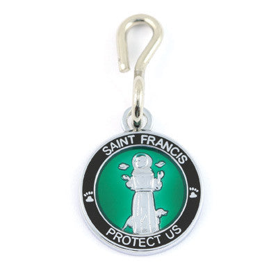 St. Francis Pet Medals (Kellygreen-Black)