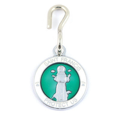 St. Francis Pet Medals (Kellygreen-White)