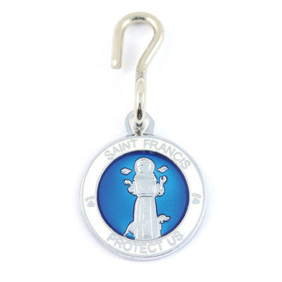 St. Francis Pet Medals (Royalblue-White)