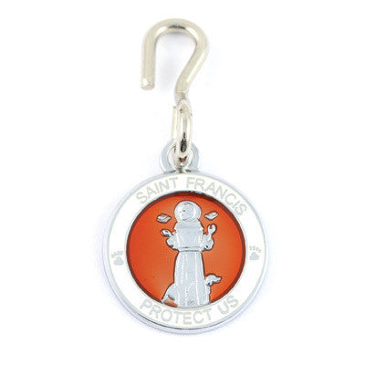 St. Francis Pet Medals (Red-White)