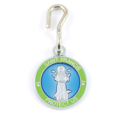 St. Francis Pet Medals (Skyblue-Lime)