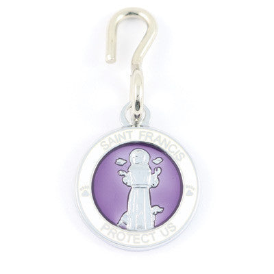 St. Francis Pet Medals (Violet-White)