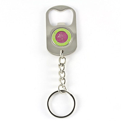 Bottle Opener Keychain (Fuchsia-Lime)