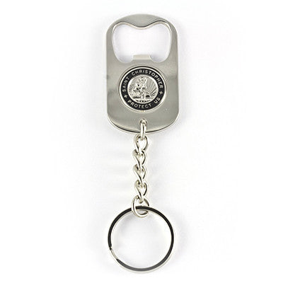 Bottle Opener Keychain (Silver Black)