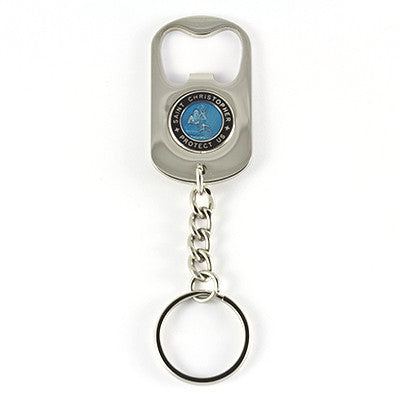 Bottle Opener Keychain (Skyblue-Black)