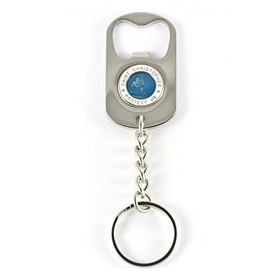 Bottle Opener Keychain (Skyblue-White)