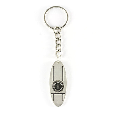 St. Christopher Surfboard Keychain (Smoke-Black)